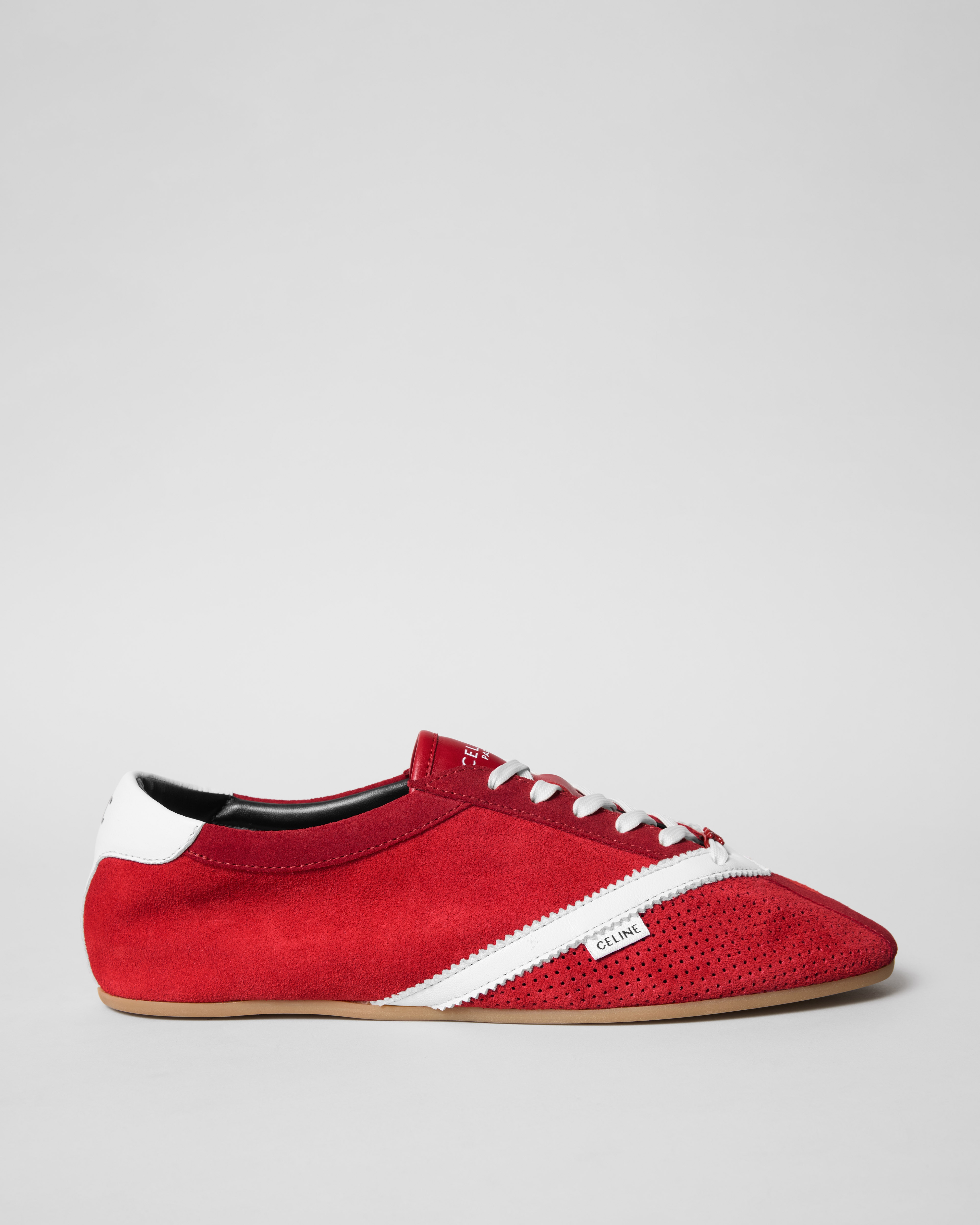 CELINE レッド フラットシューズ THE FLAT SNEAKER - RED / WHITE | CELINE